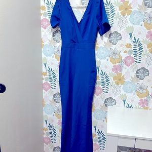 Socialite size small royal blue jumpsuit.  New and very pretty!!